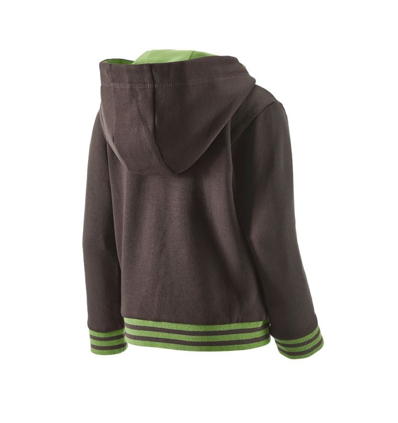 T-Shirts, Pullover & Skjorter: Hoody-Sweatjakke e.s.motion 2020, børne + kastanje/havgrøn 3