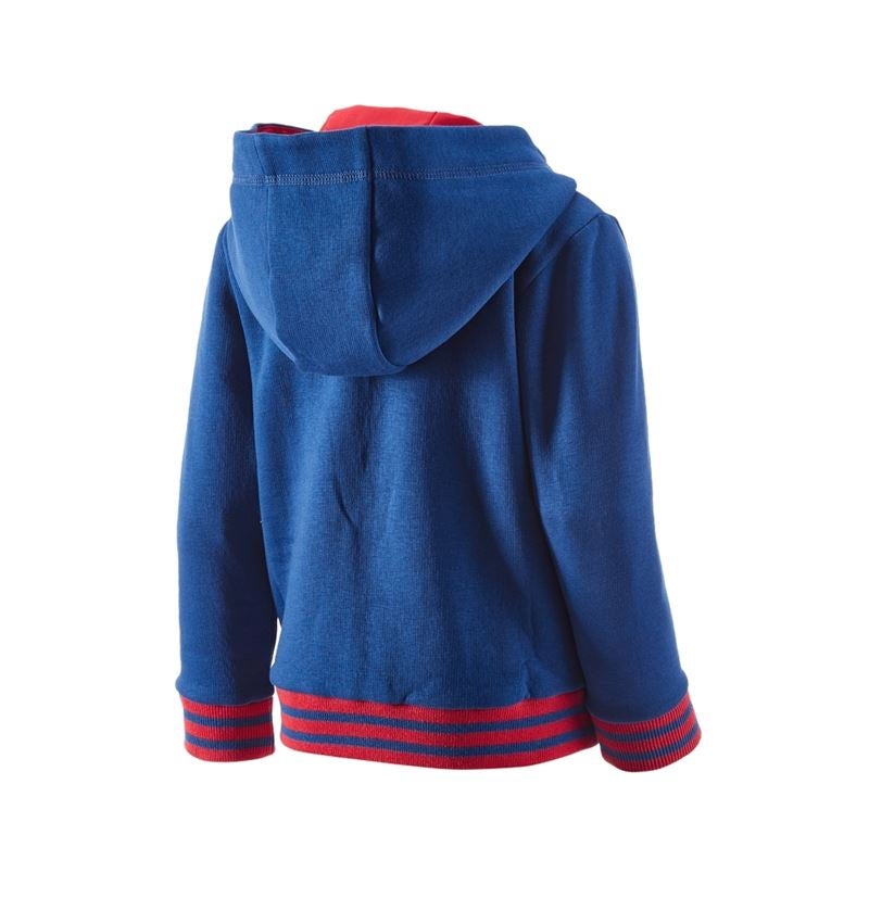 T-Shirts, Pullover & Skjorter: Hoody-Sweatjakke e.s.motion 2020, børne + kornblå/ildrød 1