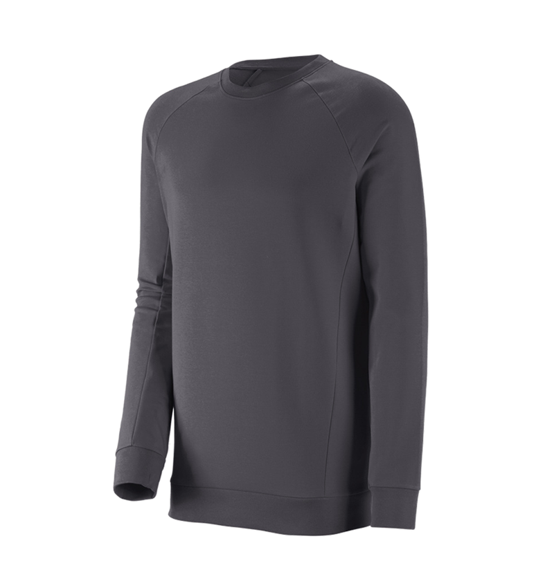 Shirts, Pullover & more: e.s. Sweatshirt cotton stretch, long fit + anthracite 2