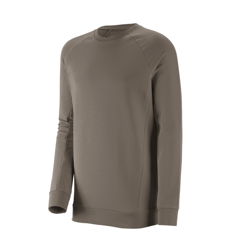 Shirts, Pullover & more: e.s. Sweatshirt cotton stretch, long fit + stone 2