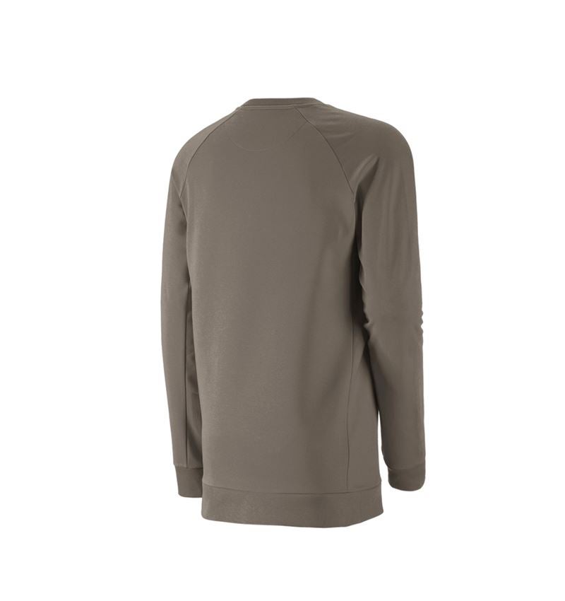 T-Shirts, Pullover & Skjorter: e.s. Sweatshirt cotton stretch, long fit + sten 3