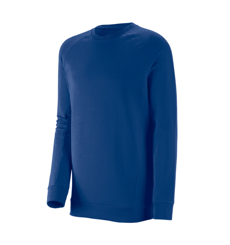 T-Shirts, Pullover & Skjorter: e.s. Sweatshirt cotton stretch, long fit + kornblå 2