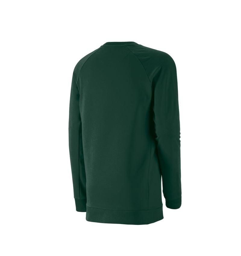 T-Shirts, Pullover & Skjorter: e.s. Sweatshirt cotton stretch, long fit + grøn 3