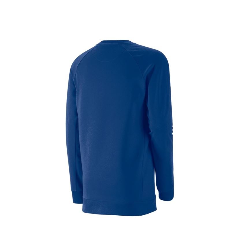 T-Shirts, Pullover & Skjorter: e.s. Sweatshirt cotton stretch, long fit + kornblå 3