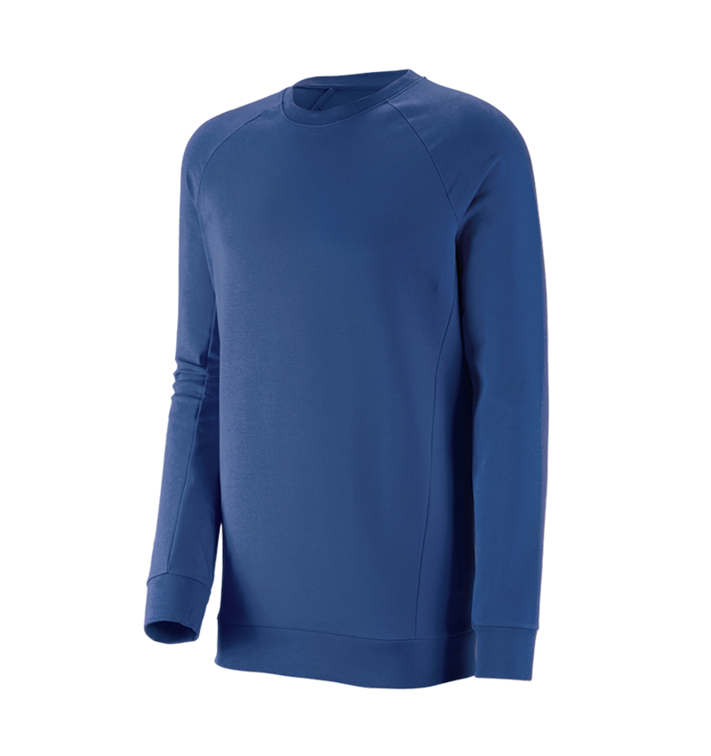 T-Shirts, Pullover & Skjorter: e.s. Sweatshirt cotton stretch, long fit + alkaliblå 2