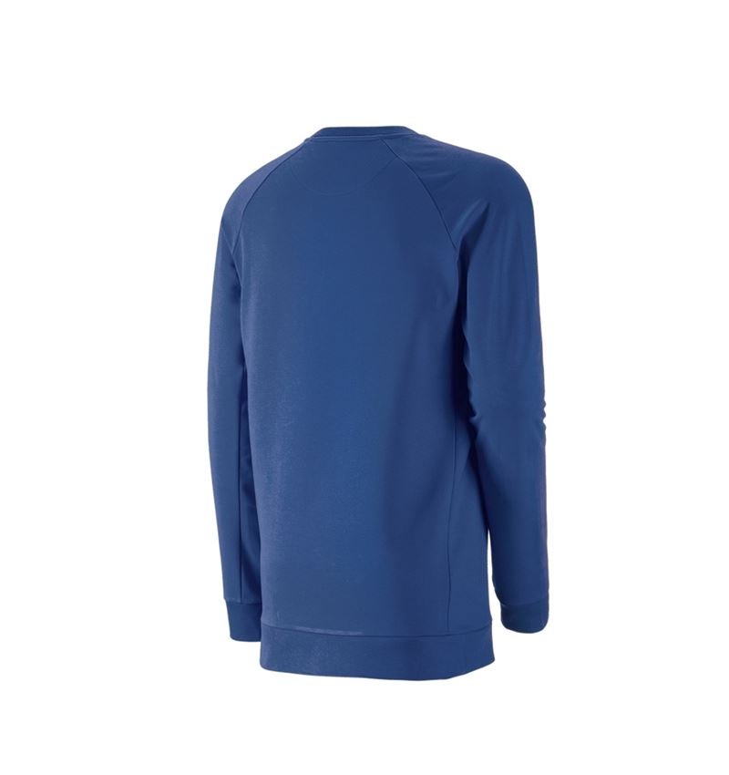 T-Shirts, Pullover & Skjorter: e.s. Sweatshirt cotton stretch, long fit + alkaliblå 3
