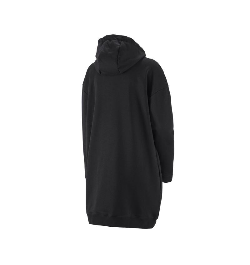 Gardening / Forestry / Farming: e.s. Oversize hoody sweatshirt poly cotton, ladies + black 2