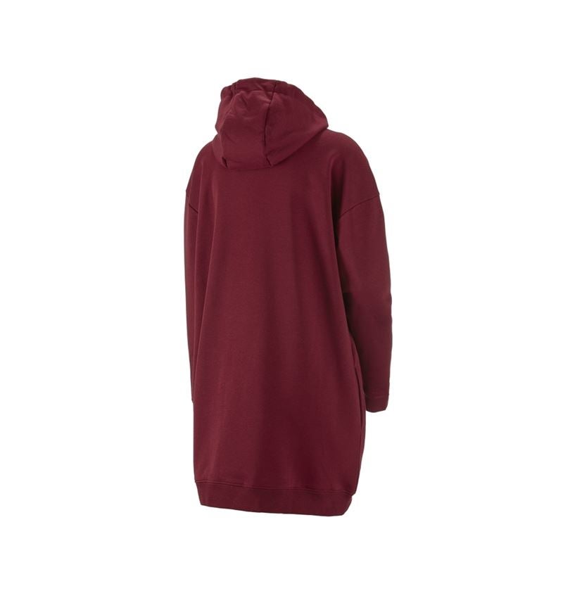 Emner: e.s. Oversize hoody sweatshirt poly cotton, damer + bordeaux 2