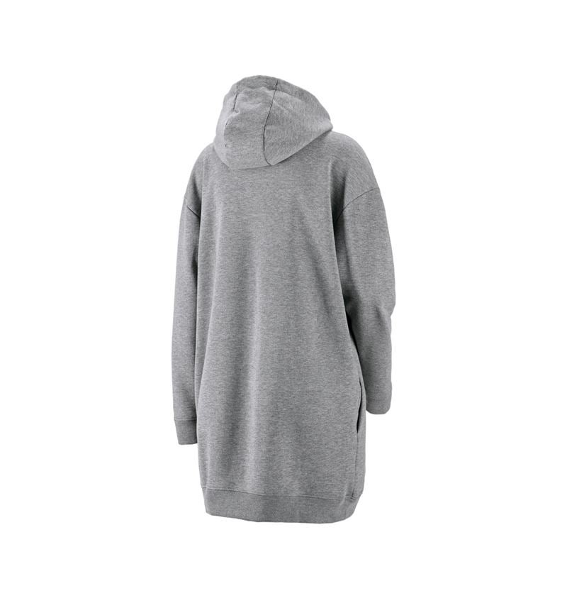 Gardening / Forestry / Farming: e.s. Oversize hoody sweatshirt poly cotton, ladies + grey melange 2