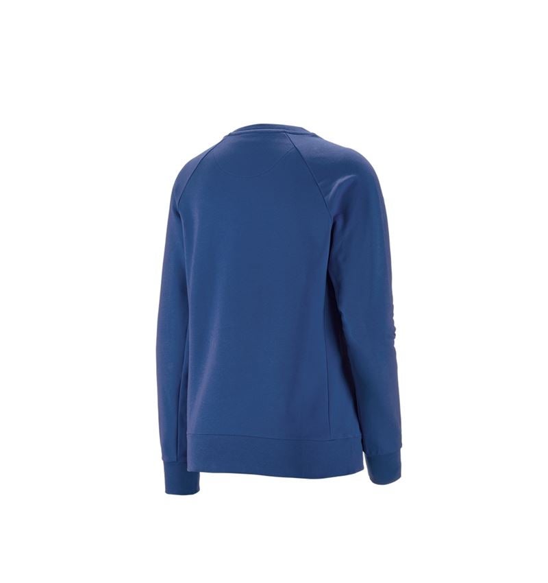 T-Shirts, Pullover & Skjorter: e.s. Sweatshirt cotton stretch, damer + alkaliblå 3