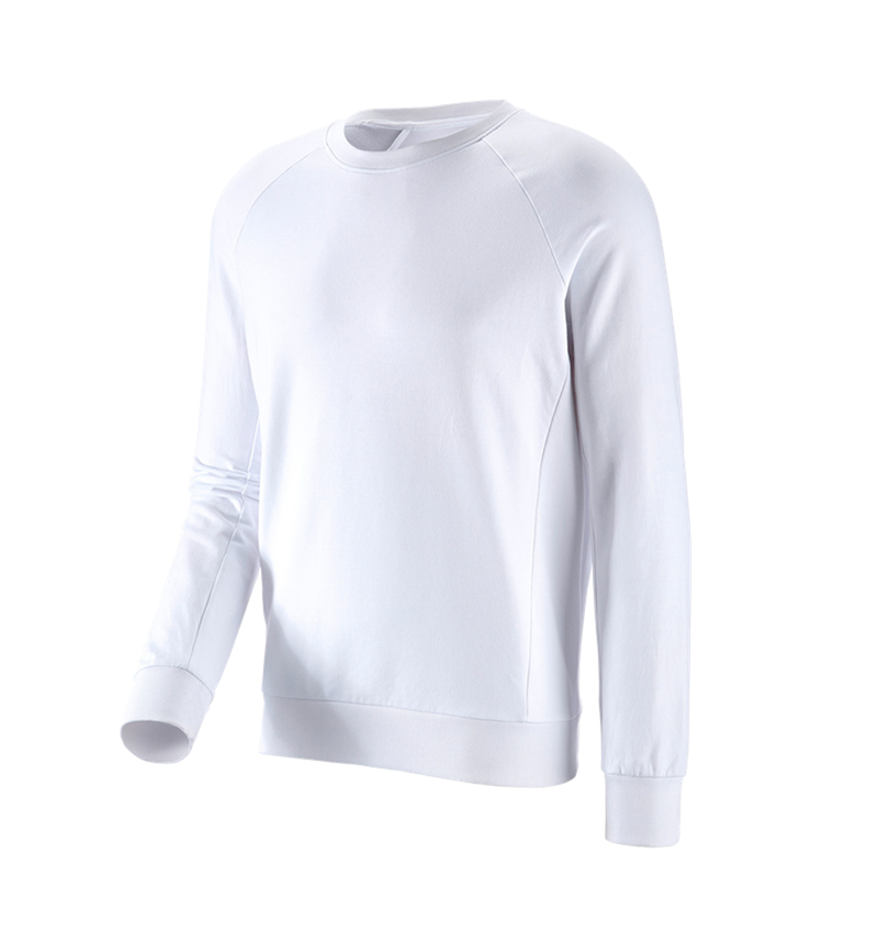T-Shirts, Pullover & Skjorter: e.s. Sweatshirt cotton stretch + hvid 2