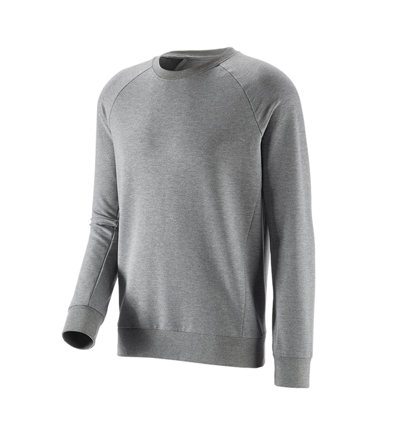 T-Shirts, Pullover & Skjorter: e.s. Sweatshirt cotton stretch + gråmeleret 2