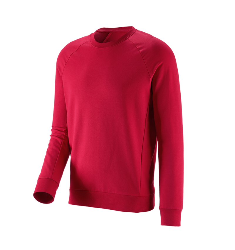 T-Shirts, Pullover & Skjorter: e.s. Sweatshirt cotton stretch + ildrød 4