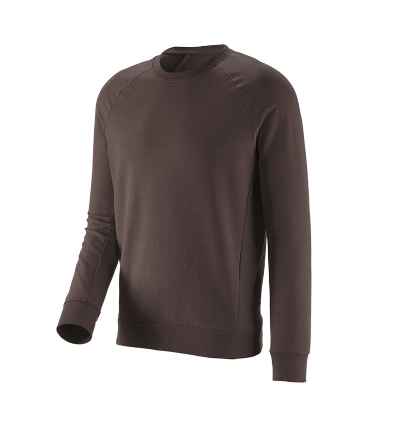 T-Shirts, Pullover & Skjorter: e.s. Sweatshirt cotton stretch + kastanje 5