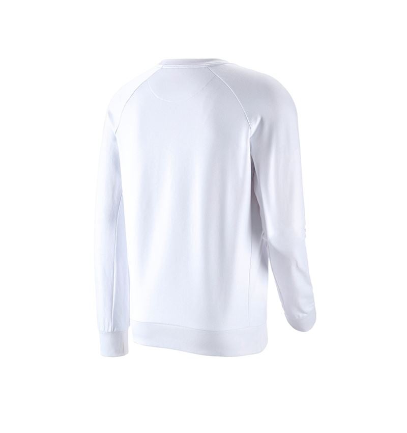 T-Shirts, Pullover & Skjorter: e.s. Sweatshirt cotton stretch + hvid 3