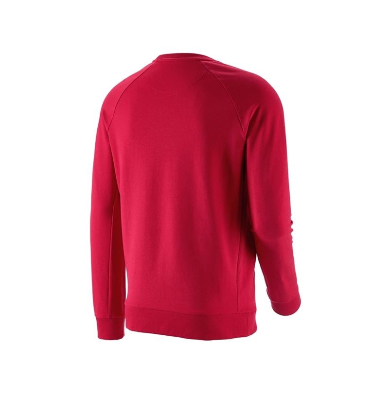 T-Shirts, Pullover & Skjorter: e.s. Sweatshirt cotton stretch + ildrød 5