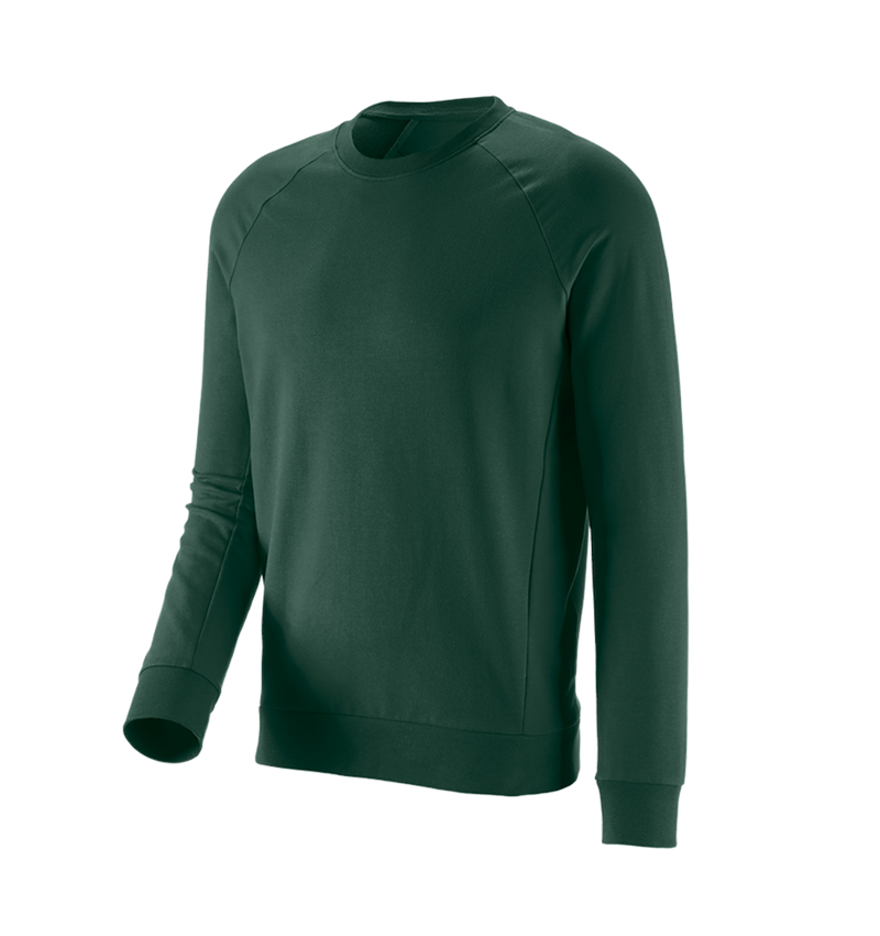 T-Shirts, Pullover & Skjorter: e.s. Sweatshirt cotton stretch + grøn 2