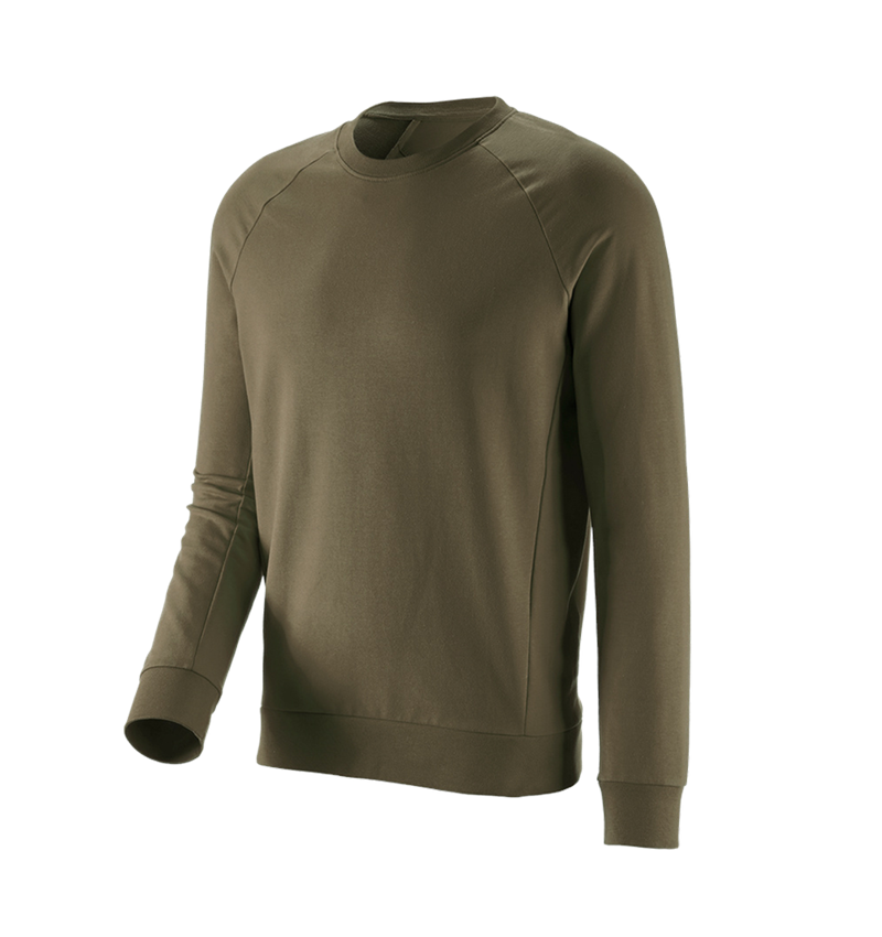 T-Shirts, Pullover & Skjorter: e.s. Sweatshirt cotton stretch + slamgrøn 2