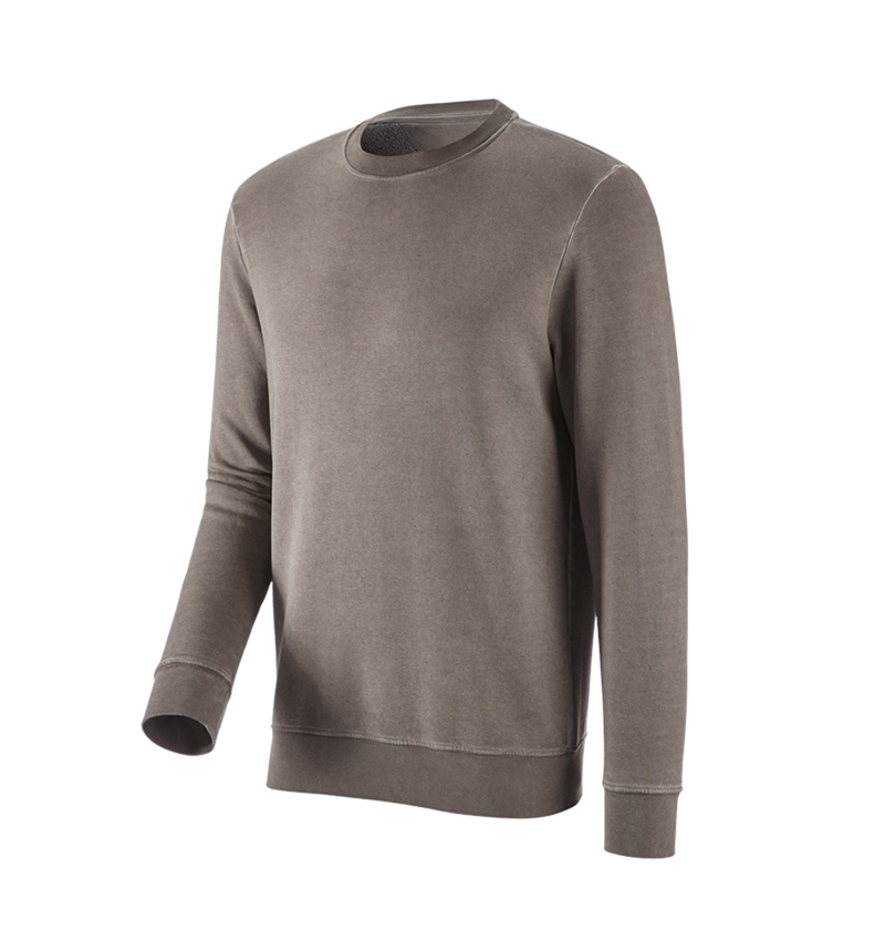 T-Shirts, Pullover & Skjorter: e.s. Sweatshirt vintage poly cotton + taupe vintage 4