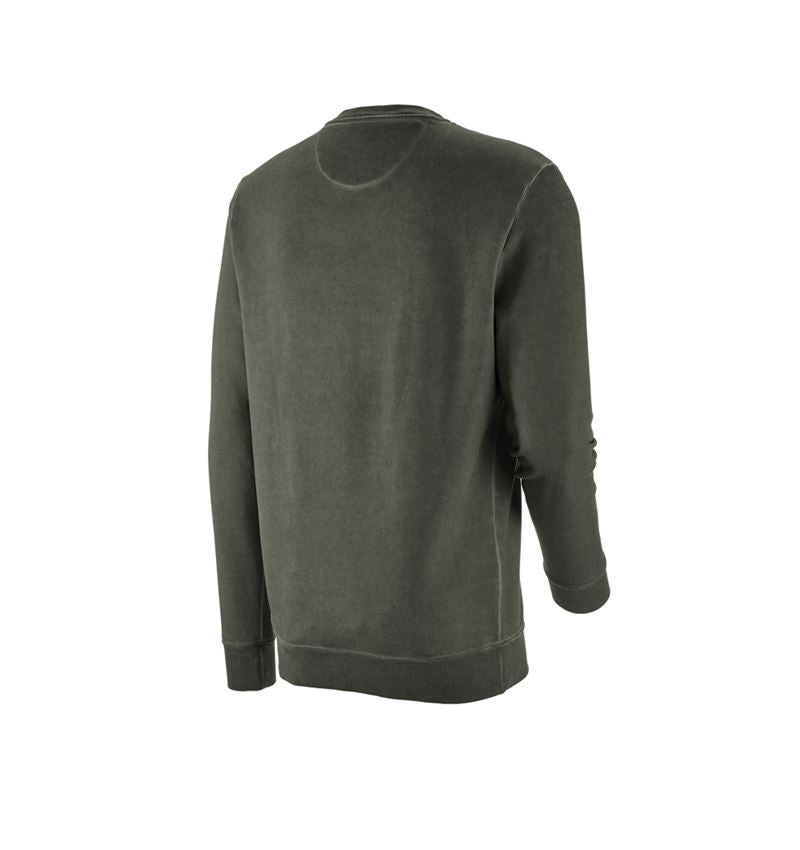 T-Shirts, Pullover & Skjorter: e.s. Sweatshirt vintage poly cotton + camouflagegrøn vintage 6