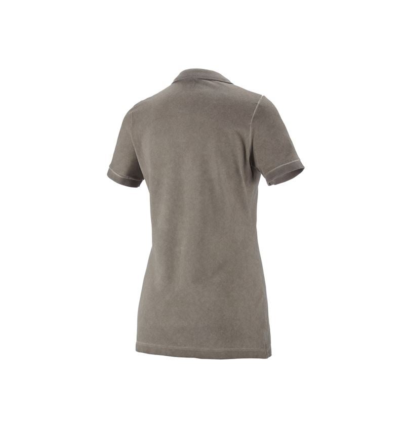 T-Shirts, Pullover & Skjorter: e.s. Polo-Shirt vintage cotton stretch, damer + taupe vintage 6