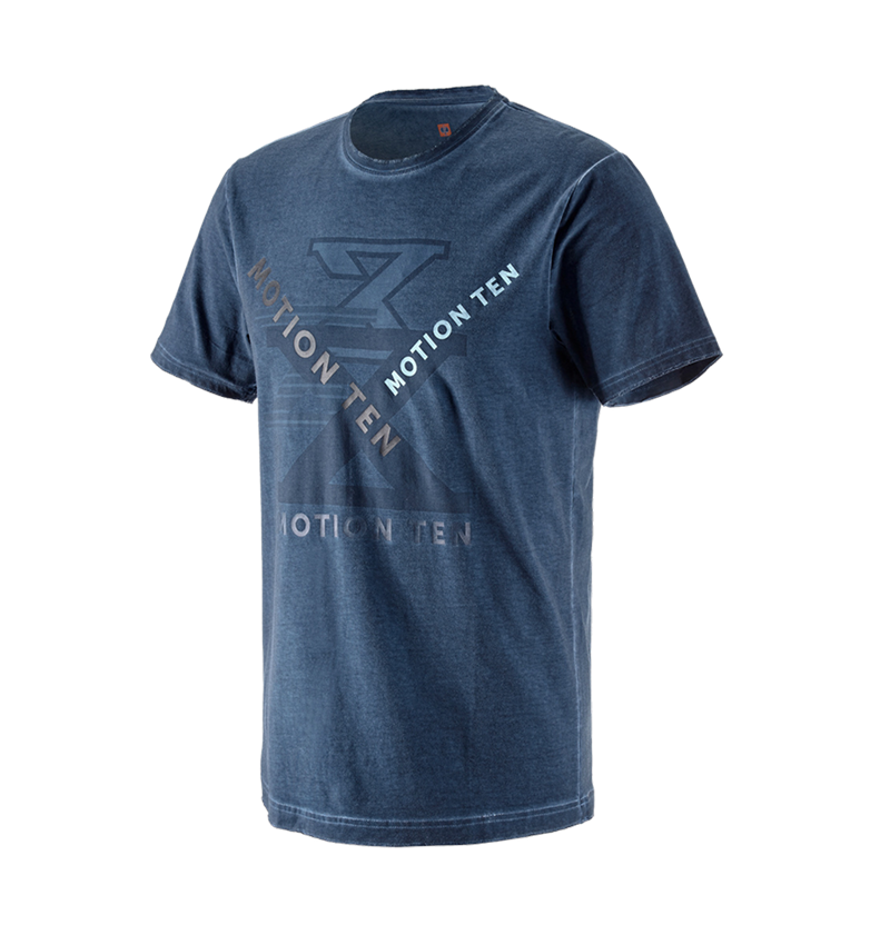 T-Shirts, Pullover & Skjorter: T-shirt e.s.motion ten + skifferblå vintage 2