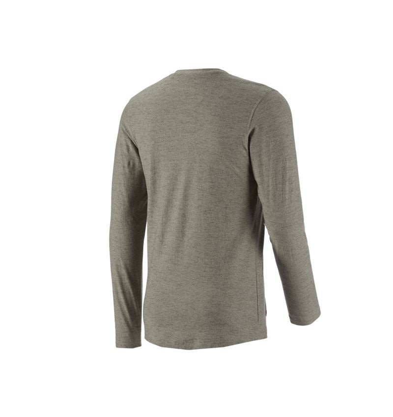 T-Shirts, Pullover & Skjorter: Longsleeve e.s.vintage + camouflagegrøn melange 3