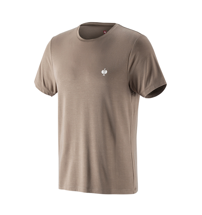T-Shirts, Pullover & Skjorter: Modal-shirt e.s. ventura vintage + umbrabrun 1