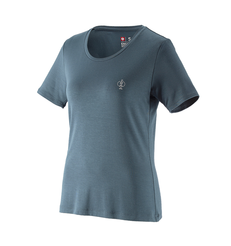 T-Shirts, Pullover & Skjorter: Modal-shirt e.s. ventura vintage, damer + jernblå 2