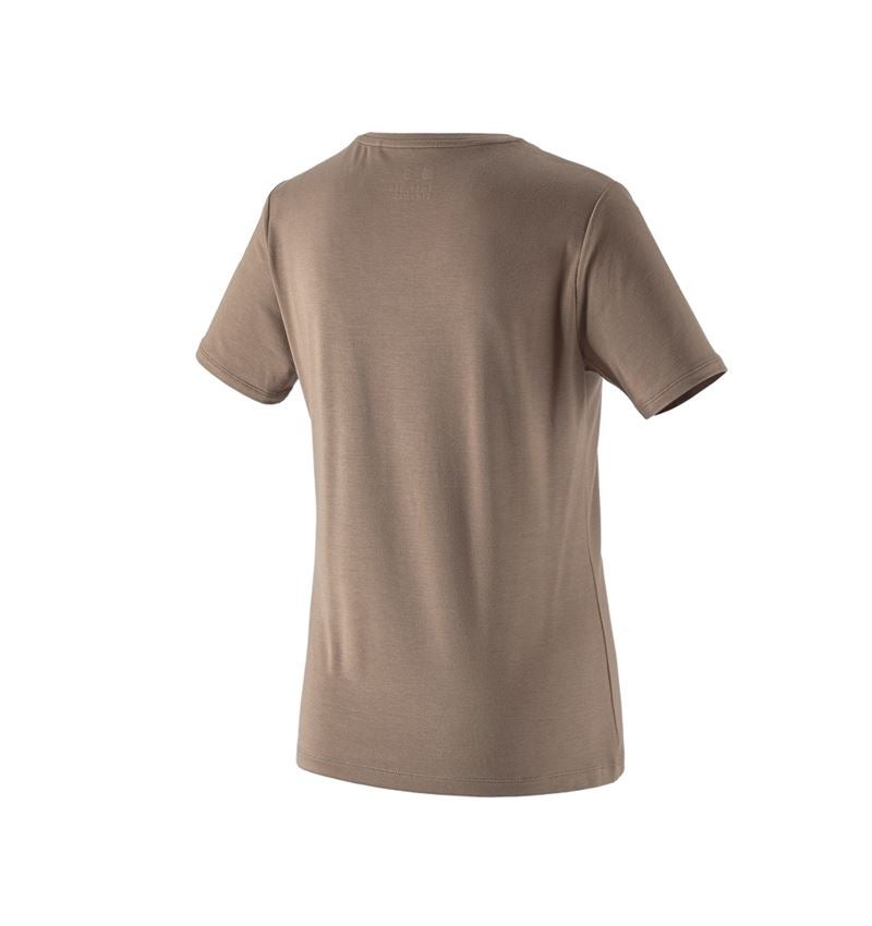 T-Shirts, Pullover & Skjorter: Modal-shirt e.s. ventura vintage, damer + umbrabrun 3