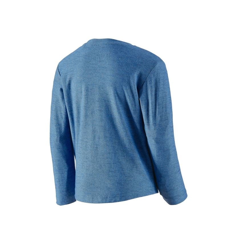 T-Shirts, Pullover & Skjorter: Longsleeve e.s.vintage, børn + aktikblå melange 3