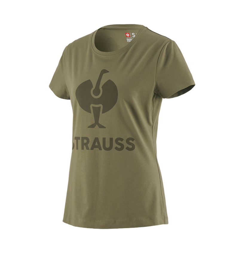 T-Shirts, Pullover & Skjorter: T-Shirt e.s.concrete, damer + stipagrøn 1
