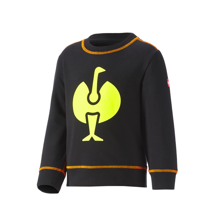 Shirts, Pullover & more: Sweatshirt e.s.motion 2020, children's + black/high-vis yellow/high-vis orange