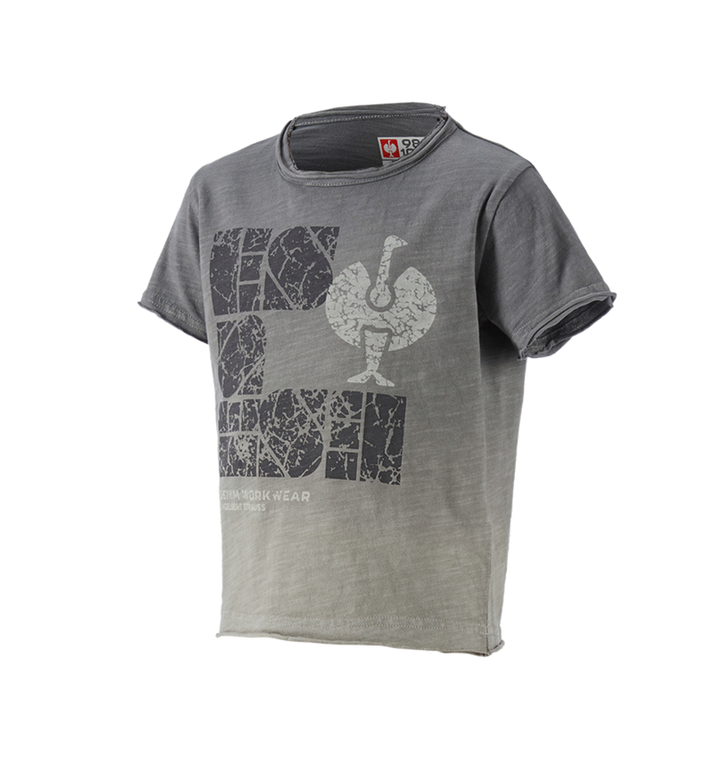 T-Shirts, Pullover & Skjorter: e.s. T-Shirt denim workwear, børne + granit vintage 1