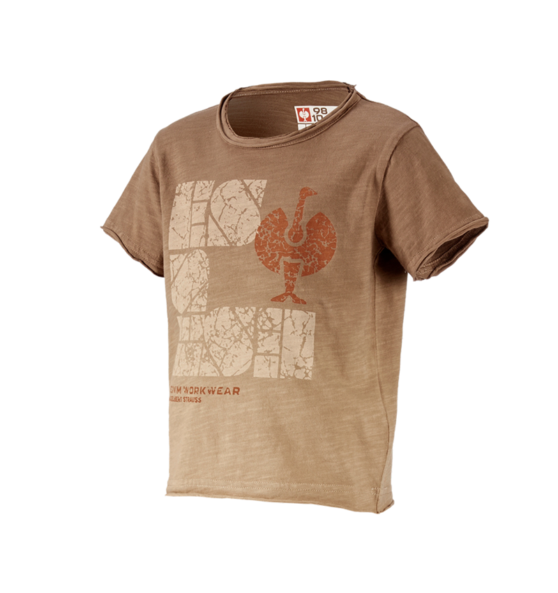 Shirts, Pullover & more: e.s. T-Shirt denim workwear, children's + lightbrown vintage 1