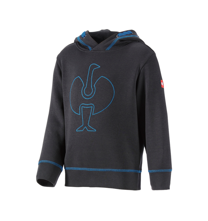 T-Shirts, Pullover & Skjorter: Hoody-Sweatshirt e.s.motion 2020, børne + grafit/ensianblå 1