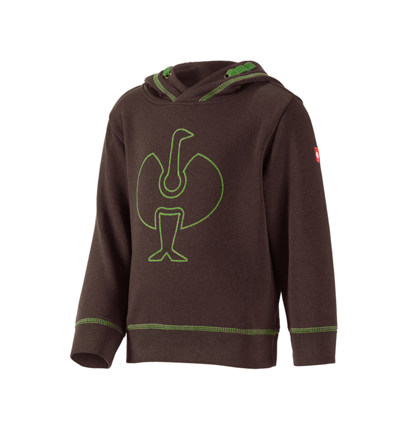 T-Shirts, Pullover & Skjorter: Hoody-Sweatshirt e.s.motion 2020, børne + kastanje/havgrøn 1