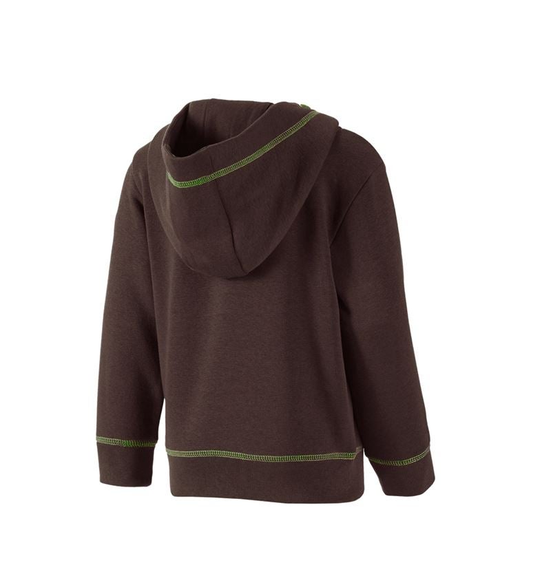 T-Shirts, Pullover & Skjorter: Hoody-Sweatshirt e.s.motion 2020, børne + kastanje/havgrøn 2