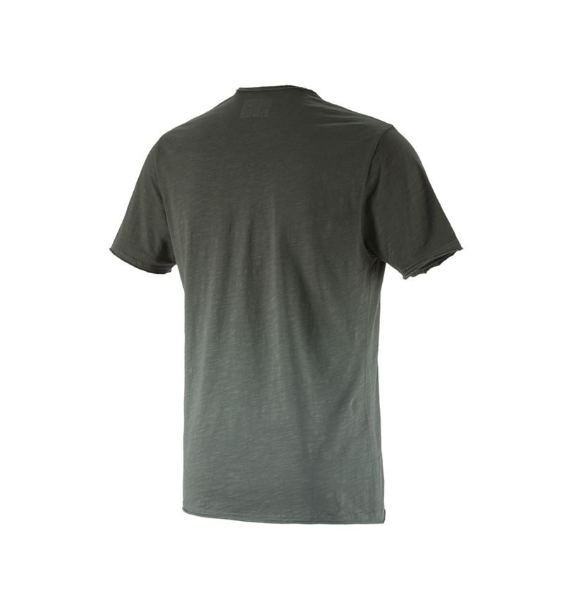 T-Shirts, Pullover & Skjorter: e.s. T-Shirt workwear ostrich + camouflagegrøn vintage 3