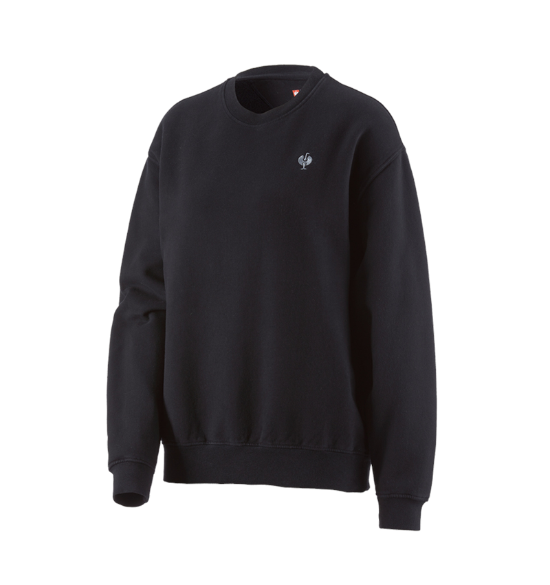 T-Shirts, Pullover & Skjorter: Oversize sweatshirt e.s.motion ten, damer + oxidsort vintage 3