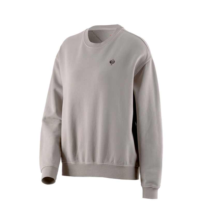 T-Shirts, Pullover & Skjorter: Oversize sweatshirt e.s.motion ten, damer + opalgrå vintage 3
