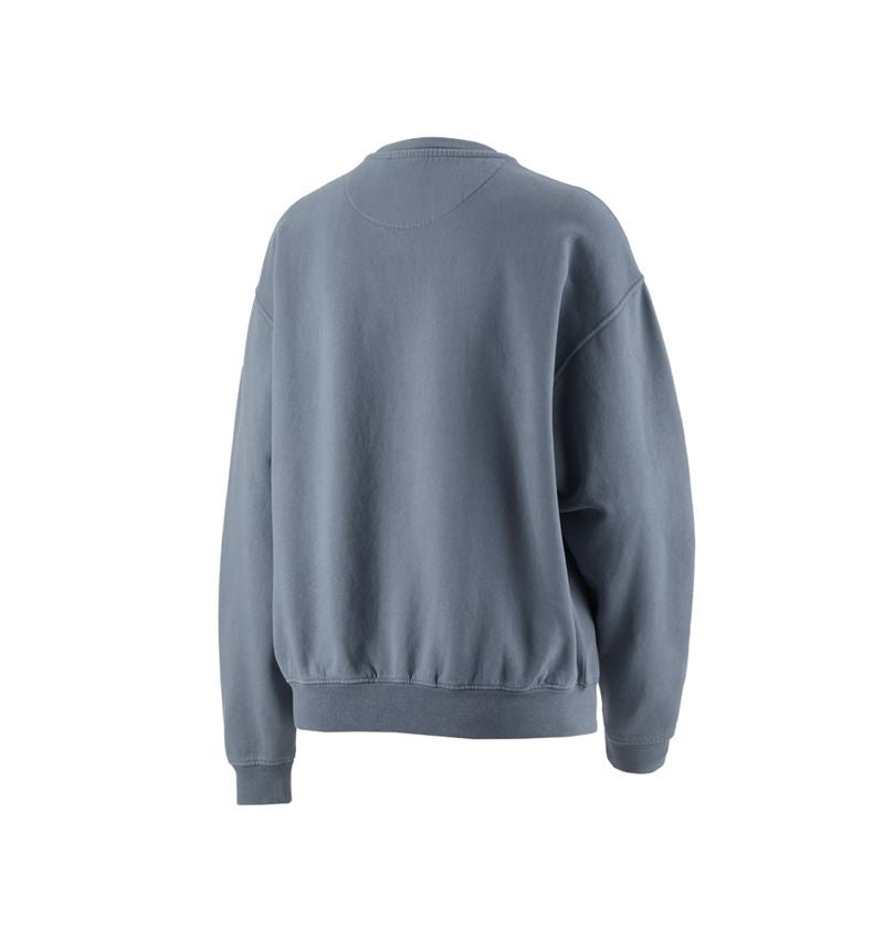 T-Shirts, Pullover & Skjorter: Oversize sweatshirt e.s.motion ten, damer + røgblå vintage 4