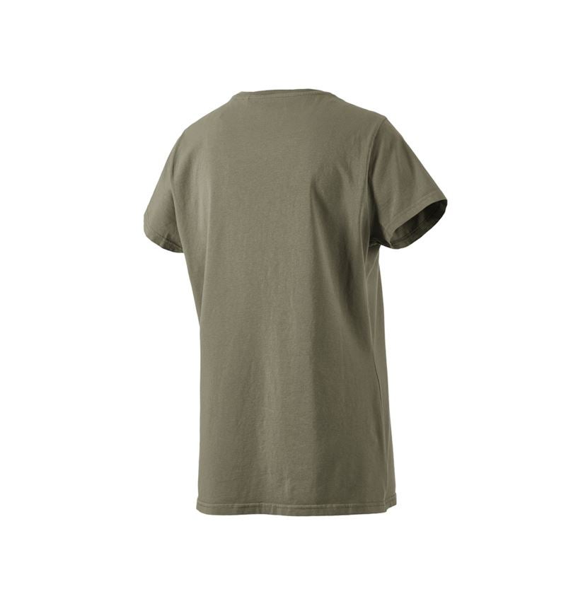T-Shirts, Pullover & Skjorter: T-Shirt e.s.motion ten pure, damer + mosgrøn vintage 4