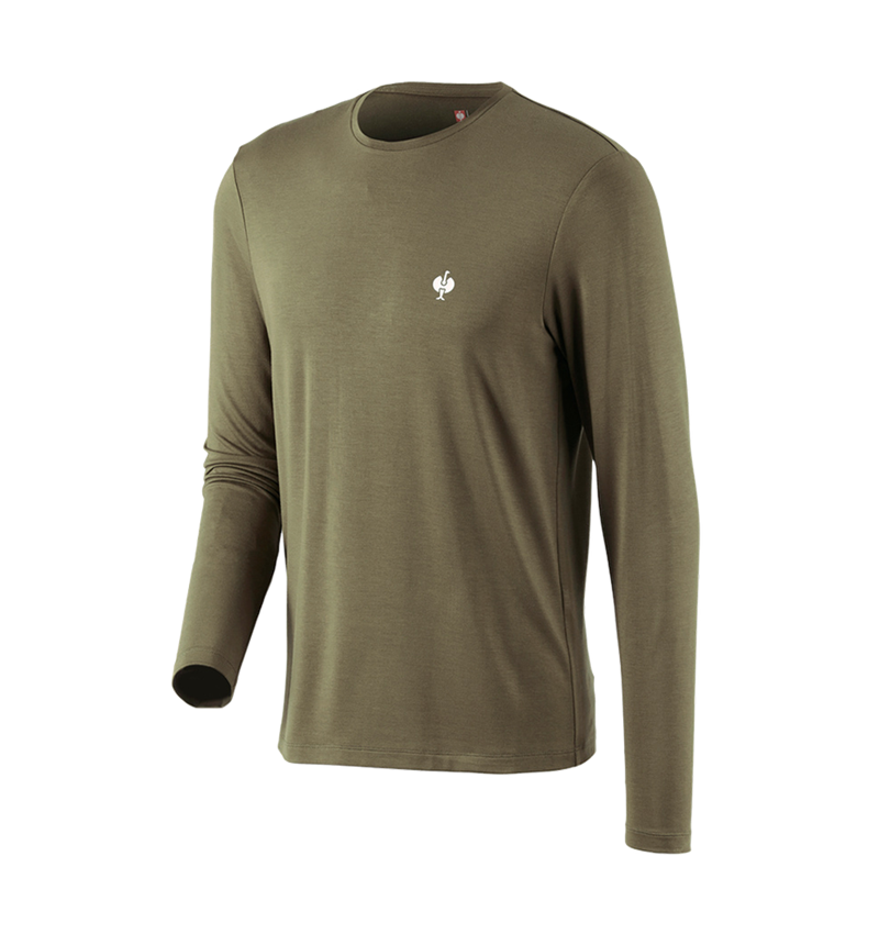 Shirts, Pullover & more: Modal-Longsleeve e.s.concrete + mudgreen 3