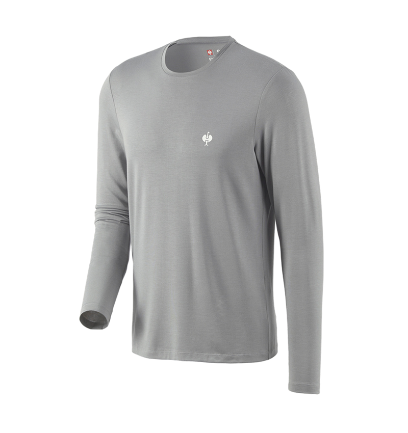 T-Shirts, Pullover & Skjorter: Modal-Longsleeve e.s.concrete + perlegrå 4