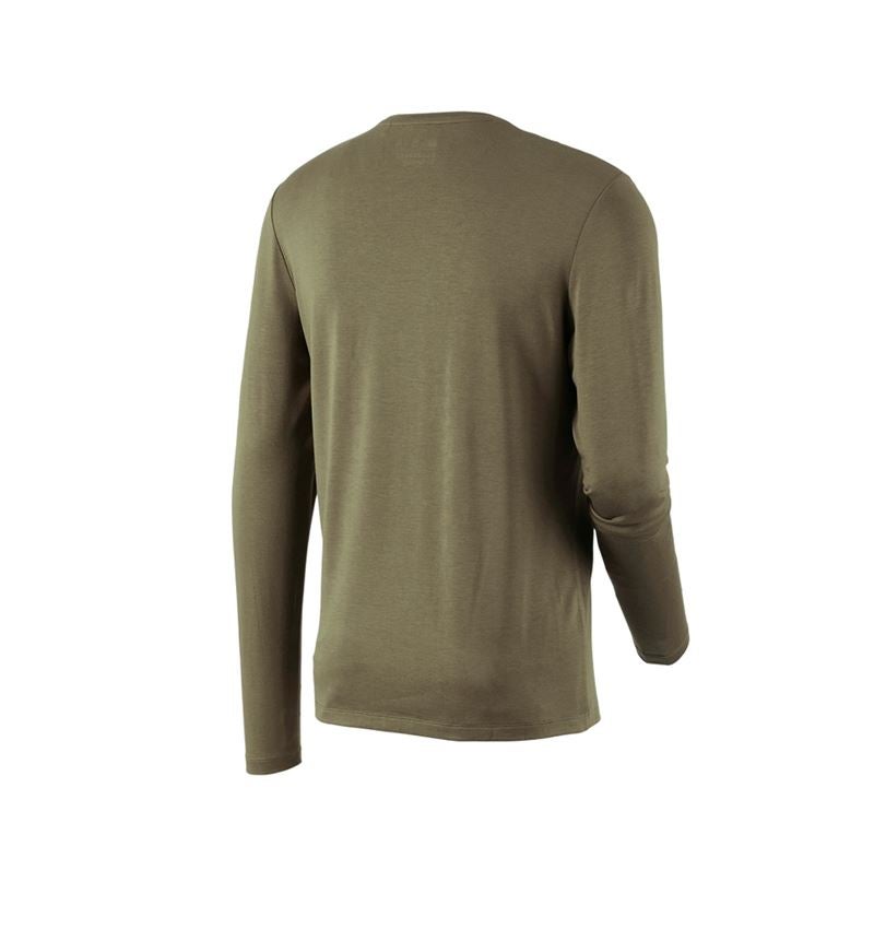 T-Shirts, Pullover & Skjorter: Modal-Longsleeve e.s.concrete + slamgrøn 4