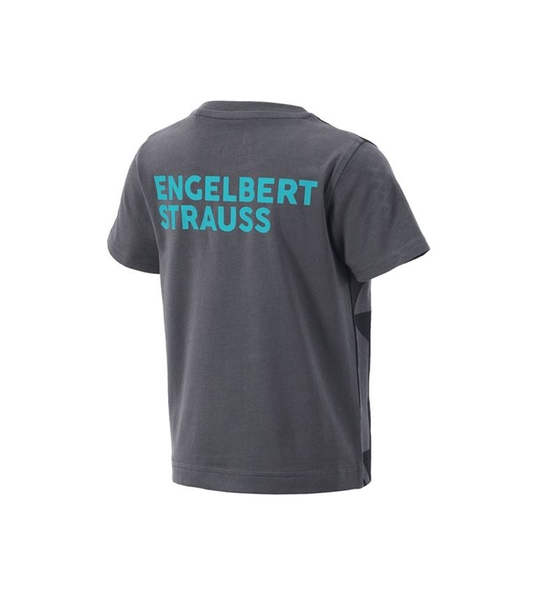 Emner: T-Shirt e.s.trail graphic, børne + sort/antracit/lapisturkis 3