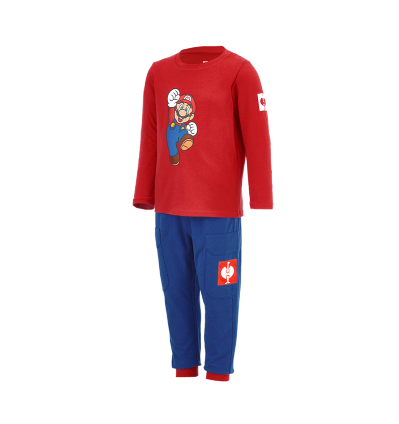 Samarbejde: Super Mario pyjamassæt, baby + alkaliblå/strauss rød 2