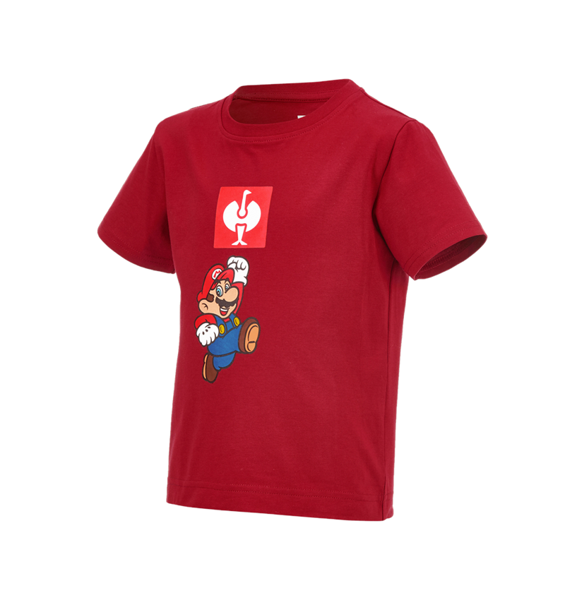 T-Shirts, Pullover & Skjorter: Super Mario T-shirt, børne + ildrød 2