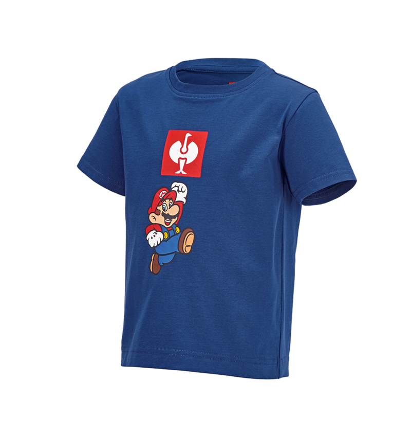 T-Shirts, Pullover & Skjorter: Super Mario T-shirt, børne + alkaliblå 2
